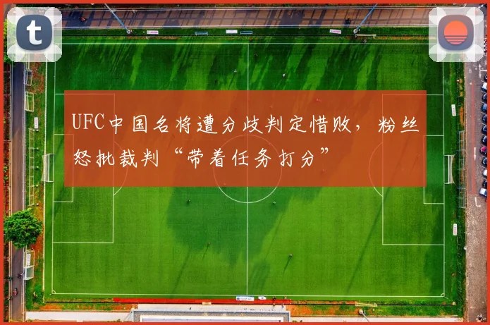 UFC中国名将遭分歧判定惜败,粉丝怒批裁判“带着任务打分”